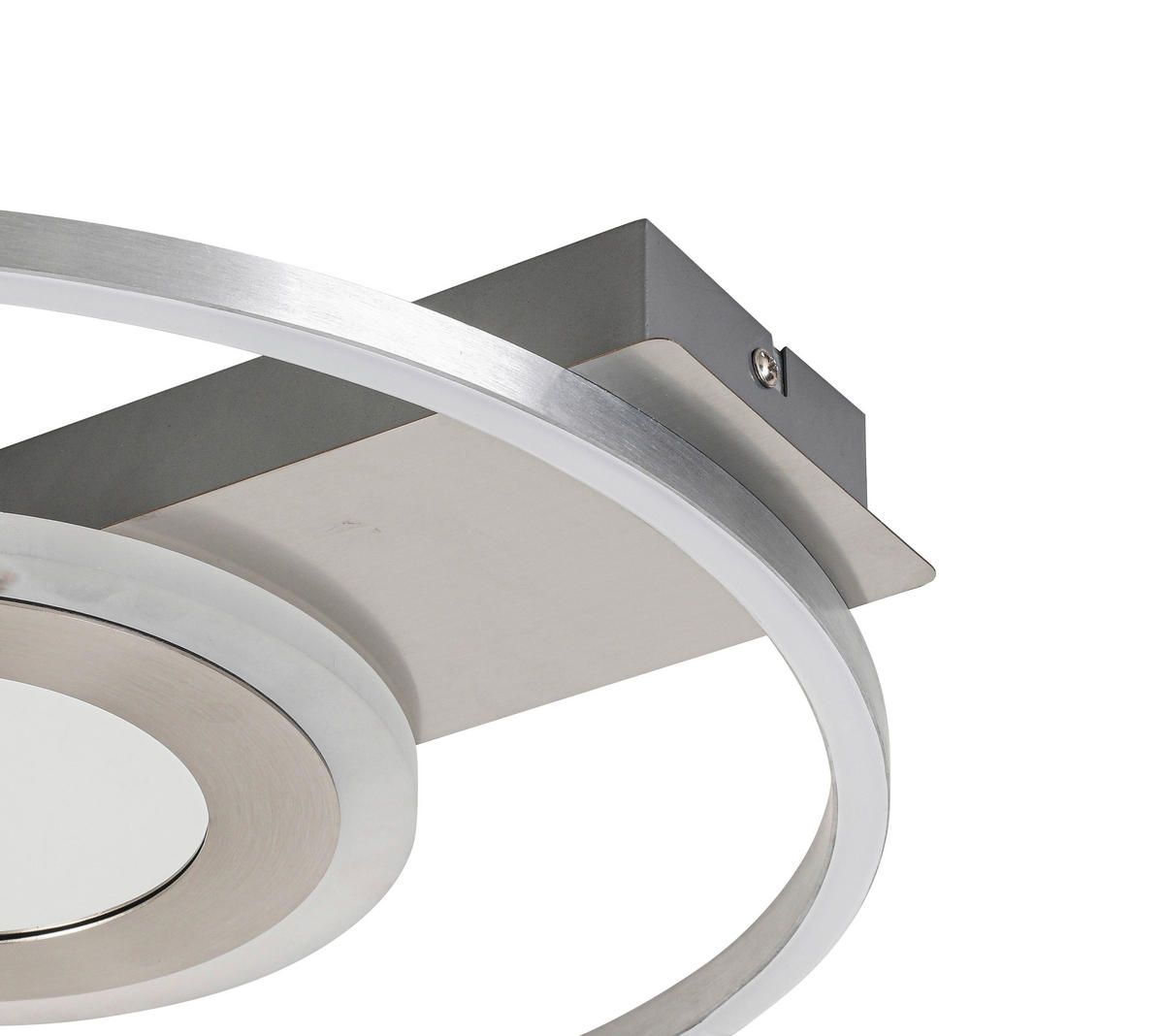 Deckenleuchte nickel Metall B/H/L: ca. 39x5x42 cm LED-Deckenleuchte_Rabona - nickel (42,00/39,00/5,00cm)