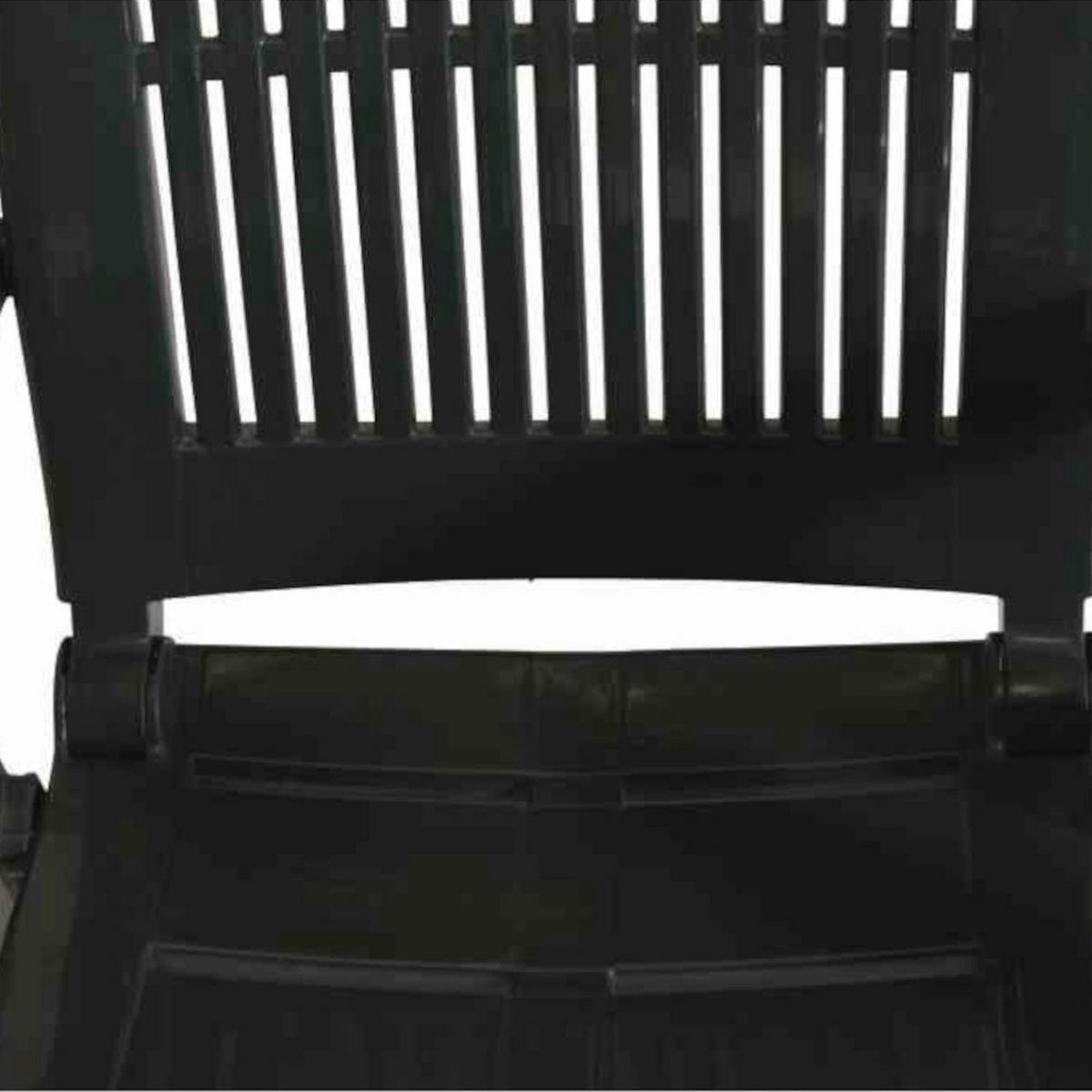 PROGARDEN,MADISON Klappsessel Set + Auflagen Tampa grün Kunststoff B/H/L: ca. 61x109x60 cm Tampa - taupe/grün (60,00/61,00/109,00cm) - PROGARDEN,MADISON