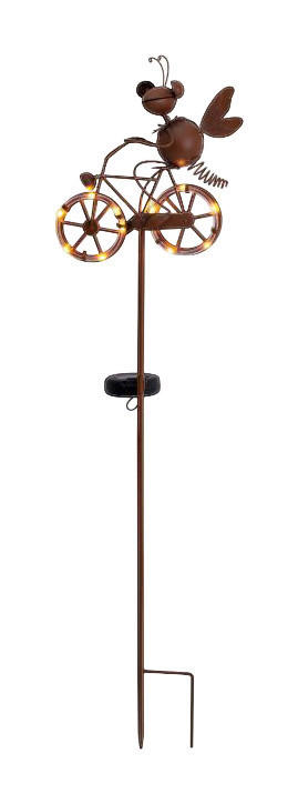 LED-Solar Erdspieß NV5282414 braun Eisen B/H/L: ca. 14x88x22 cm LED-Solar Erdspieß - braun (22,00/14,00/88,00cm) - Näve Leuchten