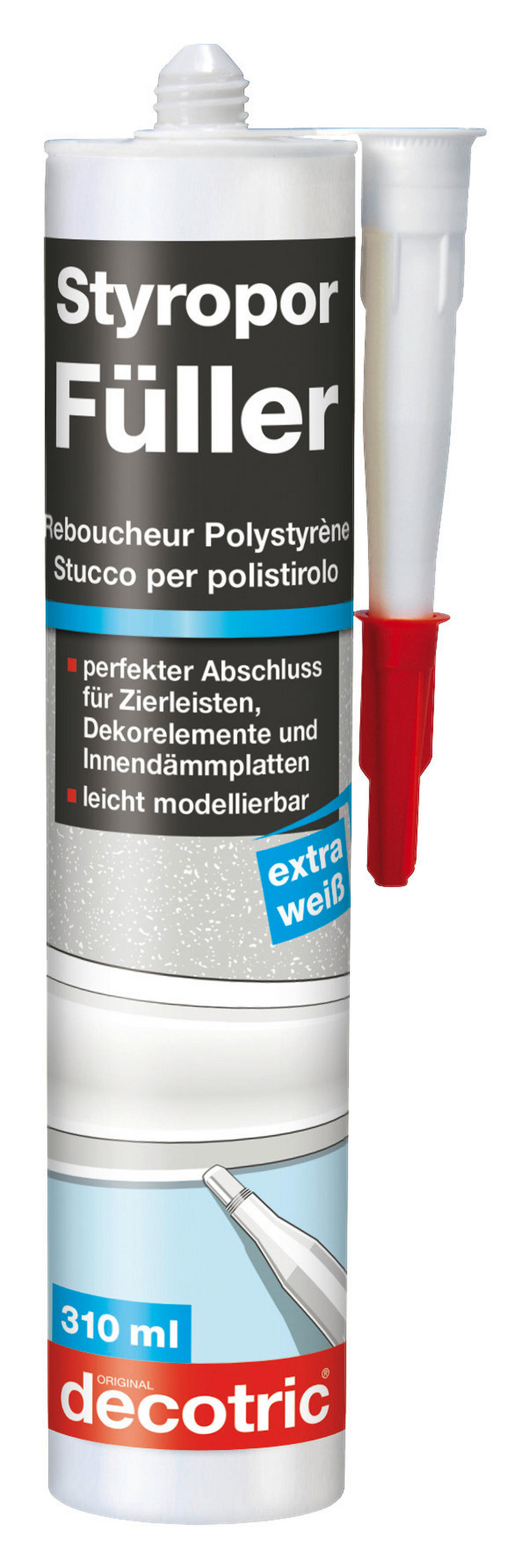 Styroporfüller ca. 0,31 l Styropor-Füller_weiß 310ml - weiß (310ml) - decotric