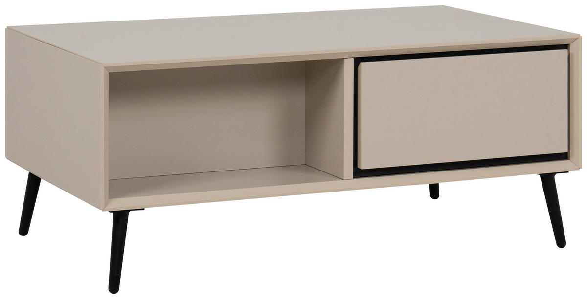 Couchtisch Arona sand schwarz B/H/T: ca. 94x40x55 cm Arona - sand/schwarz (94,00/40,00/55,00cm)