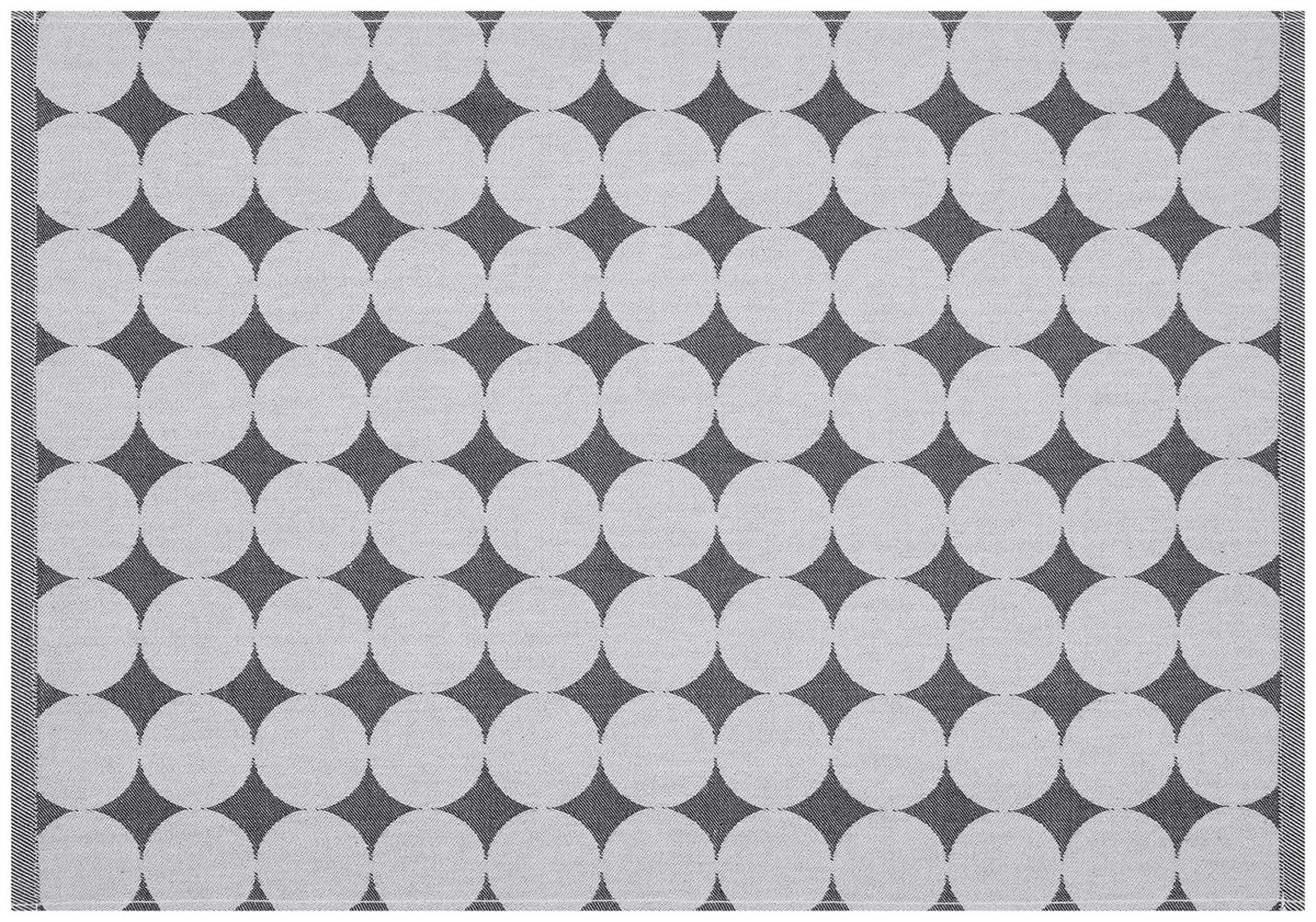 Geschirrtuch Geschirrtuch 50x70cm Kreise - anthrazit (50,00/70,00cm)