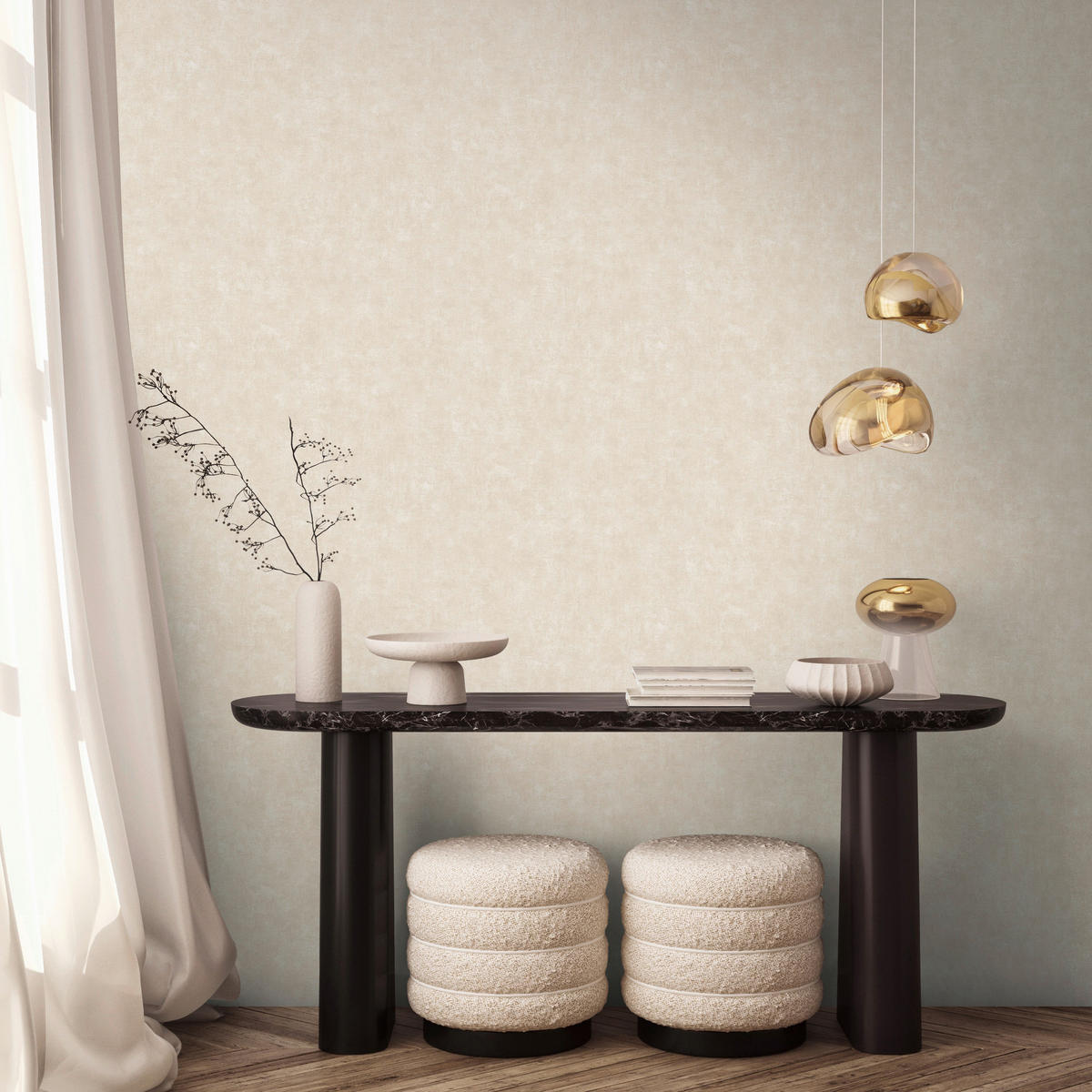 A.S.Creation Vliestapete grau B/H/D: ca. 53x1005x8,7 cm Vliestapete - grau (8,70/1005,00cm) - A.S.Creation