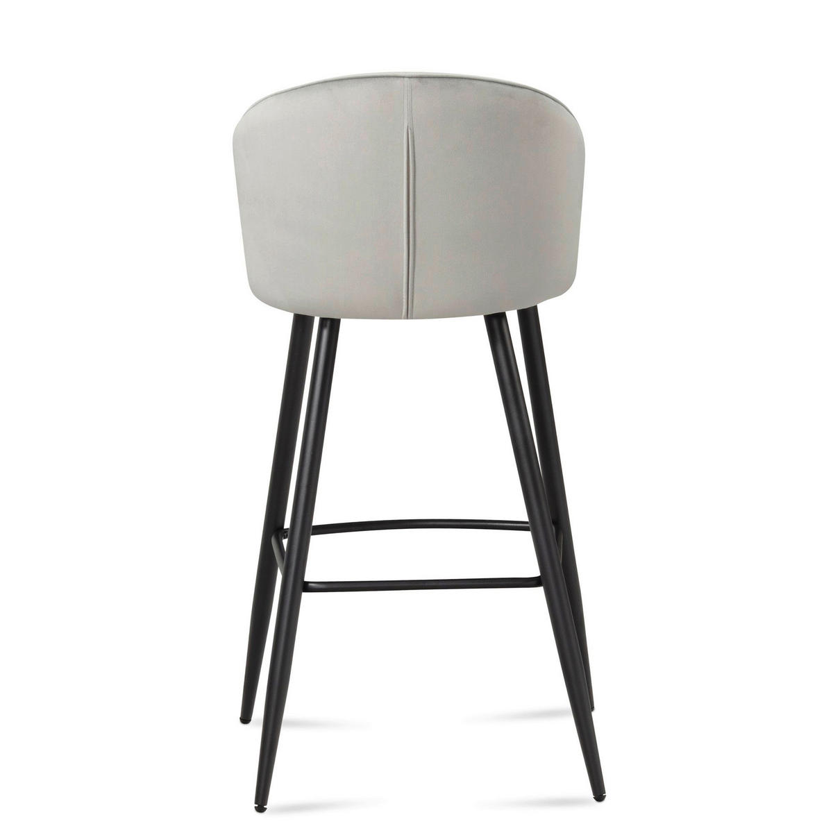 Barhocker 2er Set grau Polyester B/H/T: ca. 56x103x53 cm 2er Set - grau (56,00/103,00/53,00cm) - Wohnling