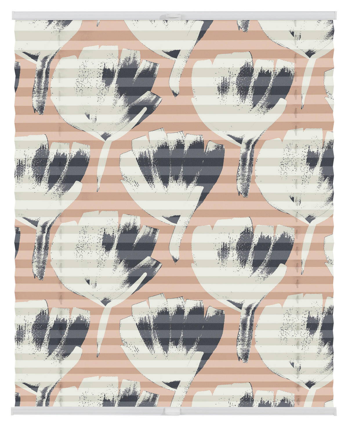 Spannplissee Jumbo Flowers rot B/L: ca. 70x130 cm Jumbo Flowers - rot (70,00/130,00cm) - LICHTBLICK