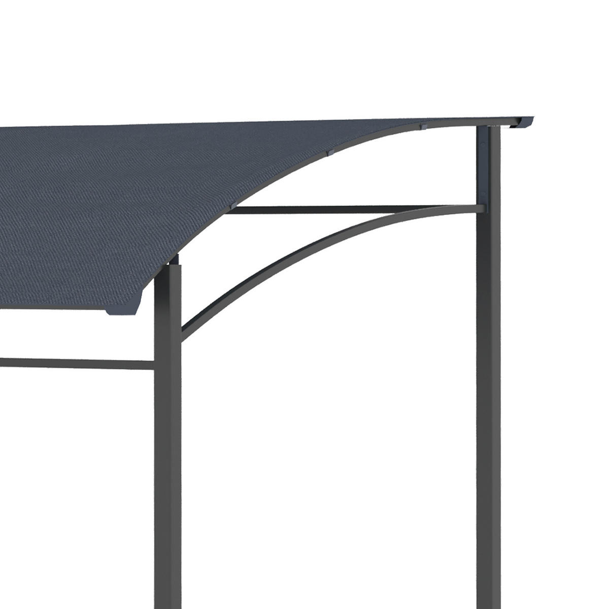 Outsunny Grillpavillon grau Polyester B/H/L: ca. 150x220x215 cm Grillpavillon - grau (215,00/150,00/220,00cm) - Outsunny