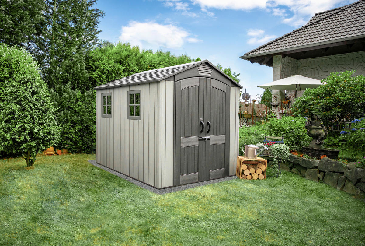 Lifetime Gartenhaus Luna grau B/H/L: ca. 213x228x280 cm Luna - grau (280,00/213,00/228,00cm) - Lifetime