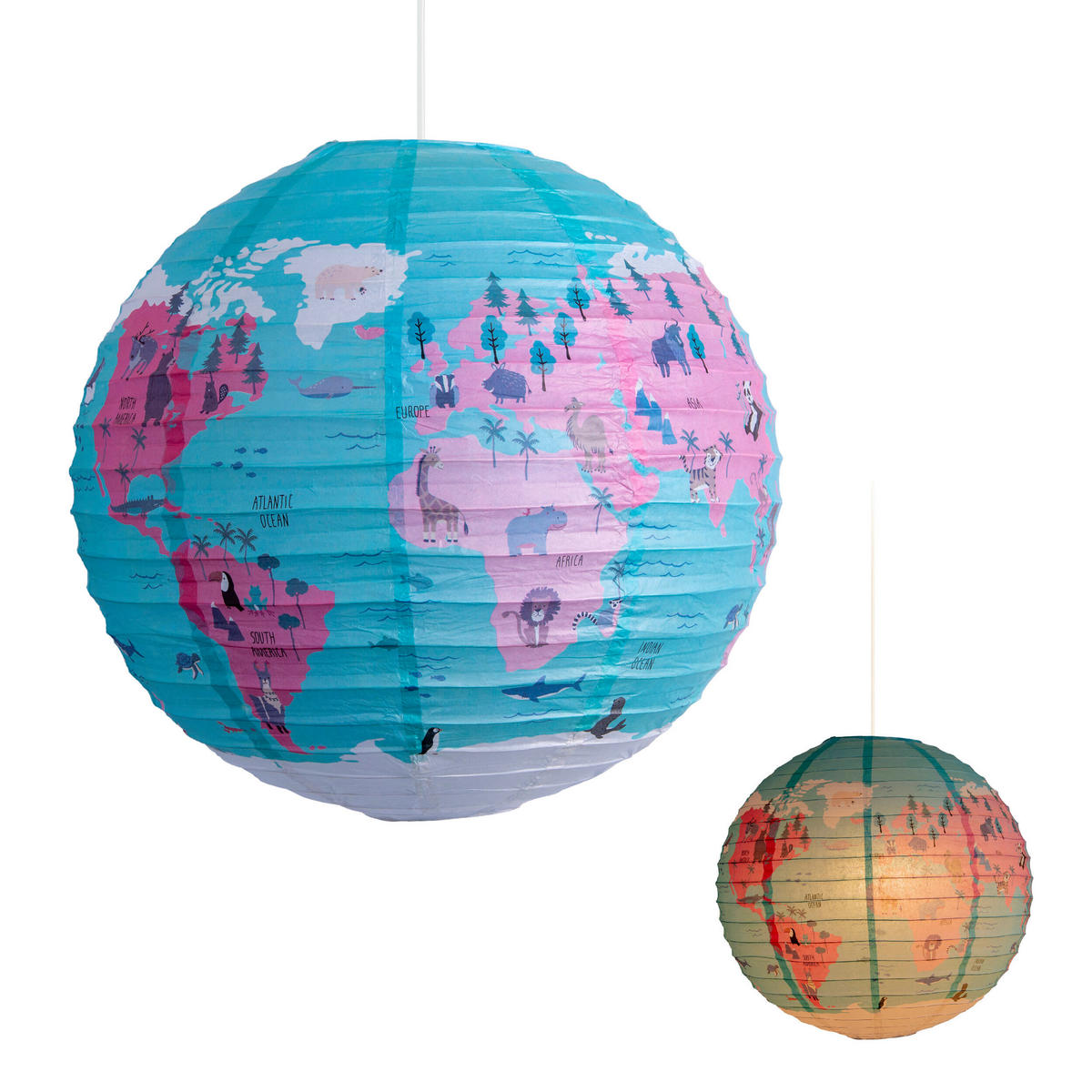 Näve Leuchten Lampenschirm 4135701 multicolor Metall Papier B/H/T: ca. 50x50x50 cm 1 Brennstellen Ballon - multicolor (50,00/50,00/50,00cm) - Näve Leuchten