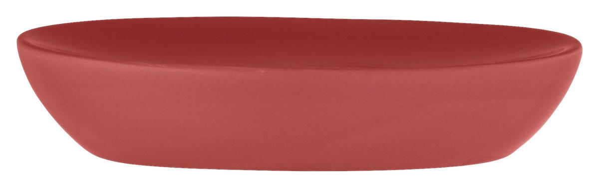 Seifenablage rot Keramik B/H/T: ca. 12x3x8,5 cm Seifenablage_Olinda_Allstar rot - rot (12,00/3,00/8,50cm) - Allstar
