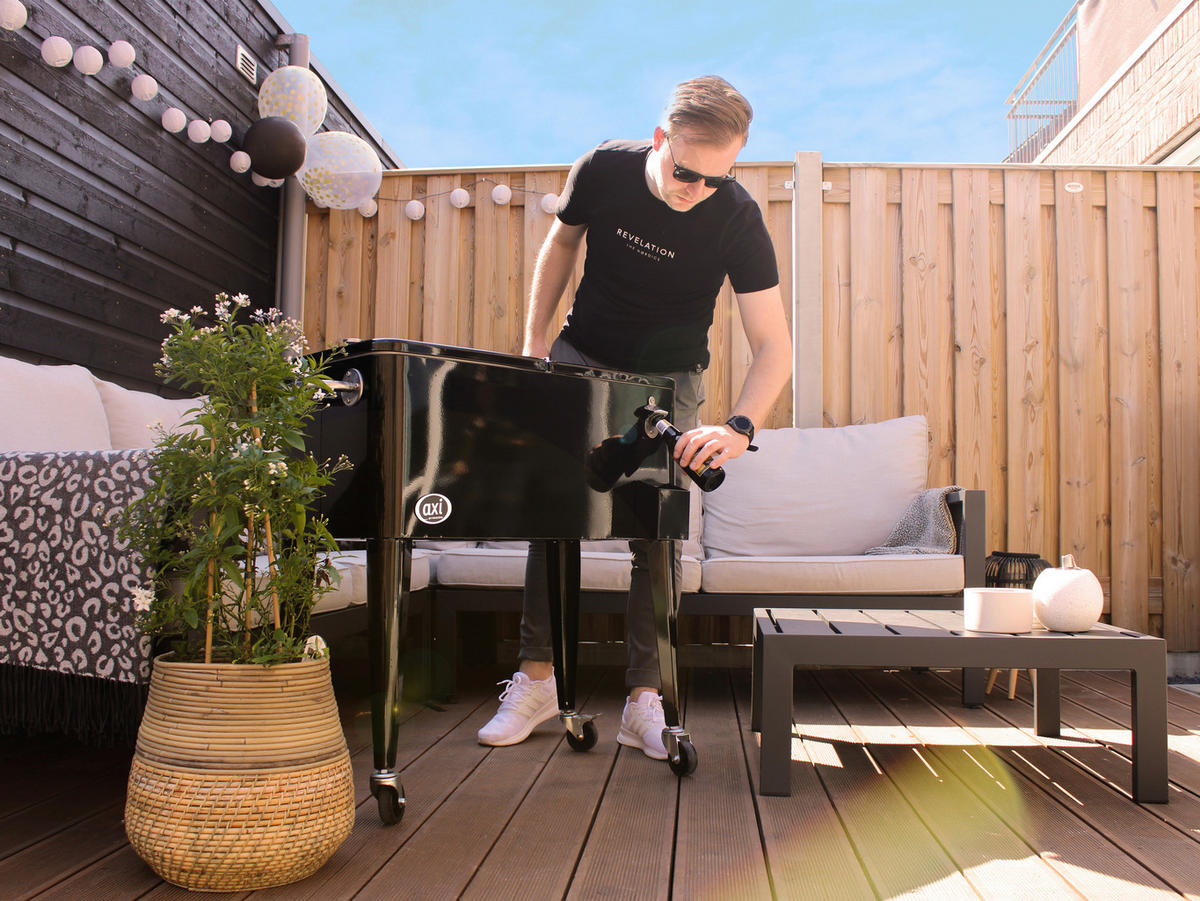 AXI Kühl-Wagen B/H/L: ca. 48x87x86 cm Kühl-Wagen - schwarz (86,00/48,00/87,00cm) - AXI