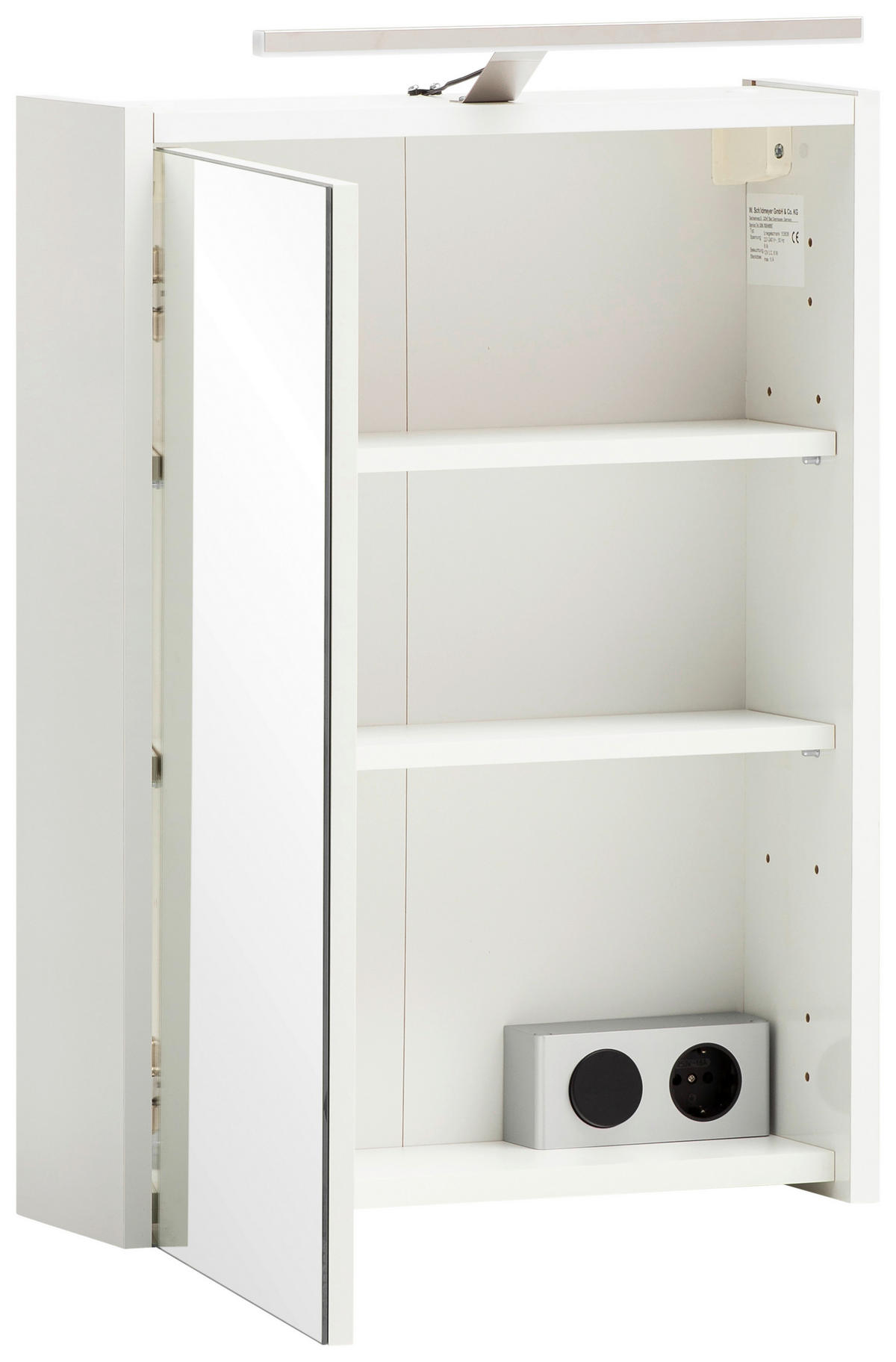 Spiegelschrank Katta weiß matt B/H/T: ca. 43,5x64x16 cm Katta - weiß (43,50/64,00/16,00cm) - Schildmeyer