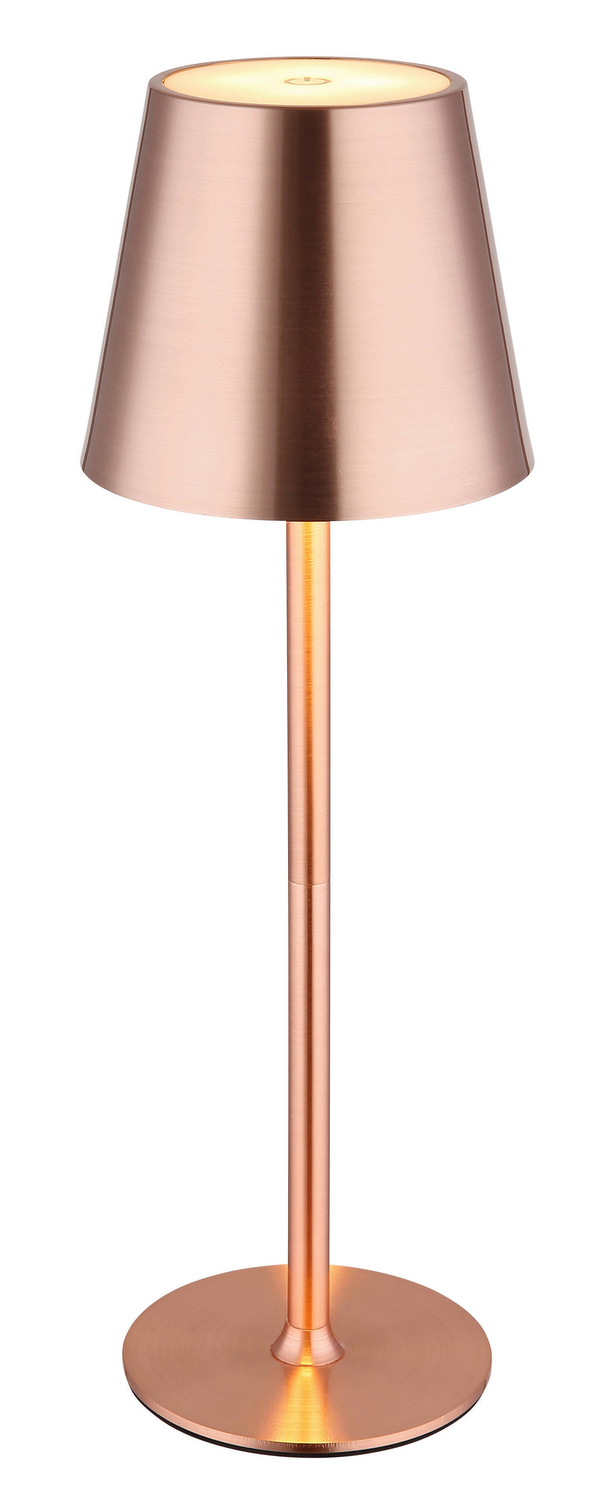 GLOBO LED-Tischleuchte VANNIE 58438C Kupfer Opal Kunststoff Metall H/D: ca. 47x11,2 cm 1 Brennstellen VANNIE - Opal/Kupfer (11,20/47,00cm) - GLOBO
