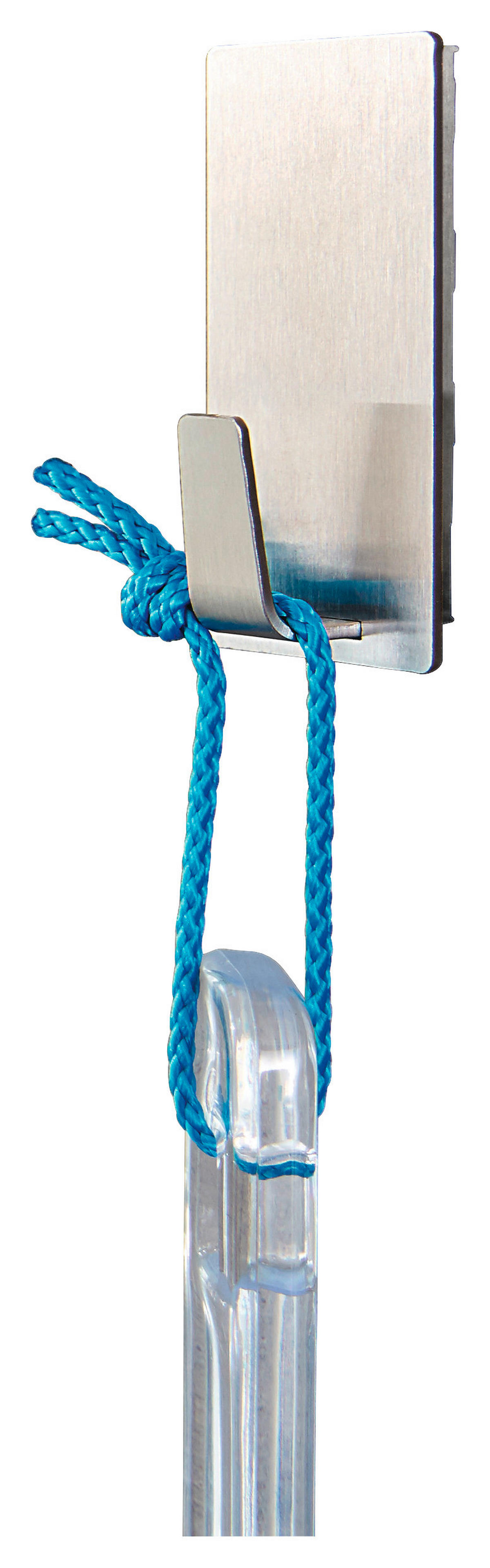 Powerstrips Chrom Edelstahl B/H/L: ca. 2,8x6x2 cm Powerstrip_Waterproof_Haken_L_tesa - Chrom (2,00/2,80/6,00cm) - tesa