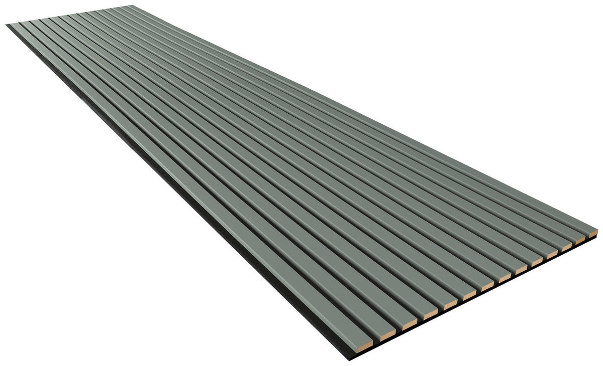 Wand- und Akustikpaneel salbei L/B/H: ca. 240x56,1x1,9 cm pro Stück Akustikpaneel 240x56 Salbei - salbei (240,00/56,10/1,90cm)