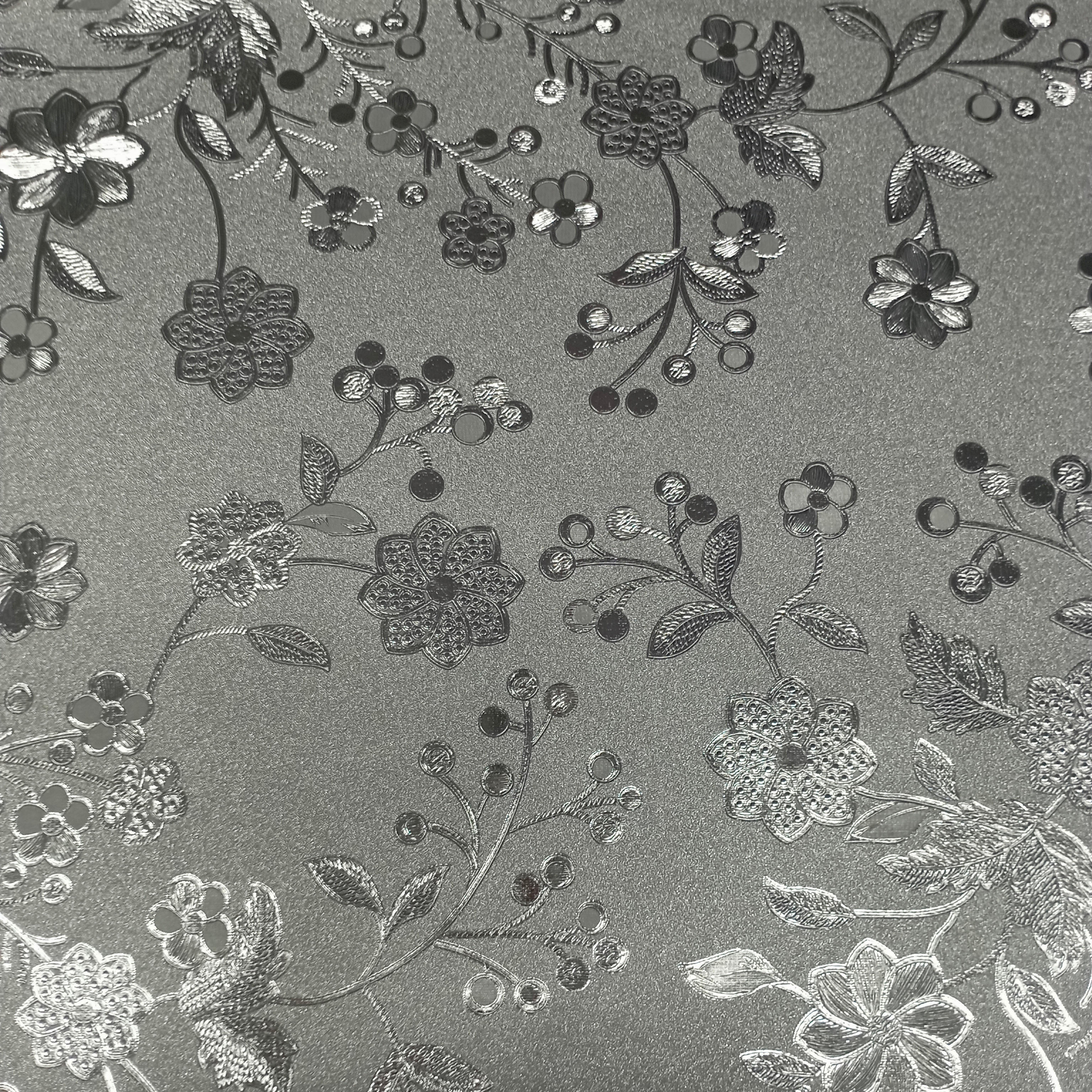 Milano Abwaschbarer Tischbelag Sakura silber B: ca. 140 cm Sakura - silber (140,00cm) - Milano