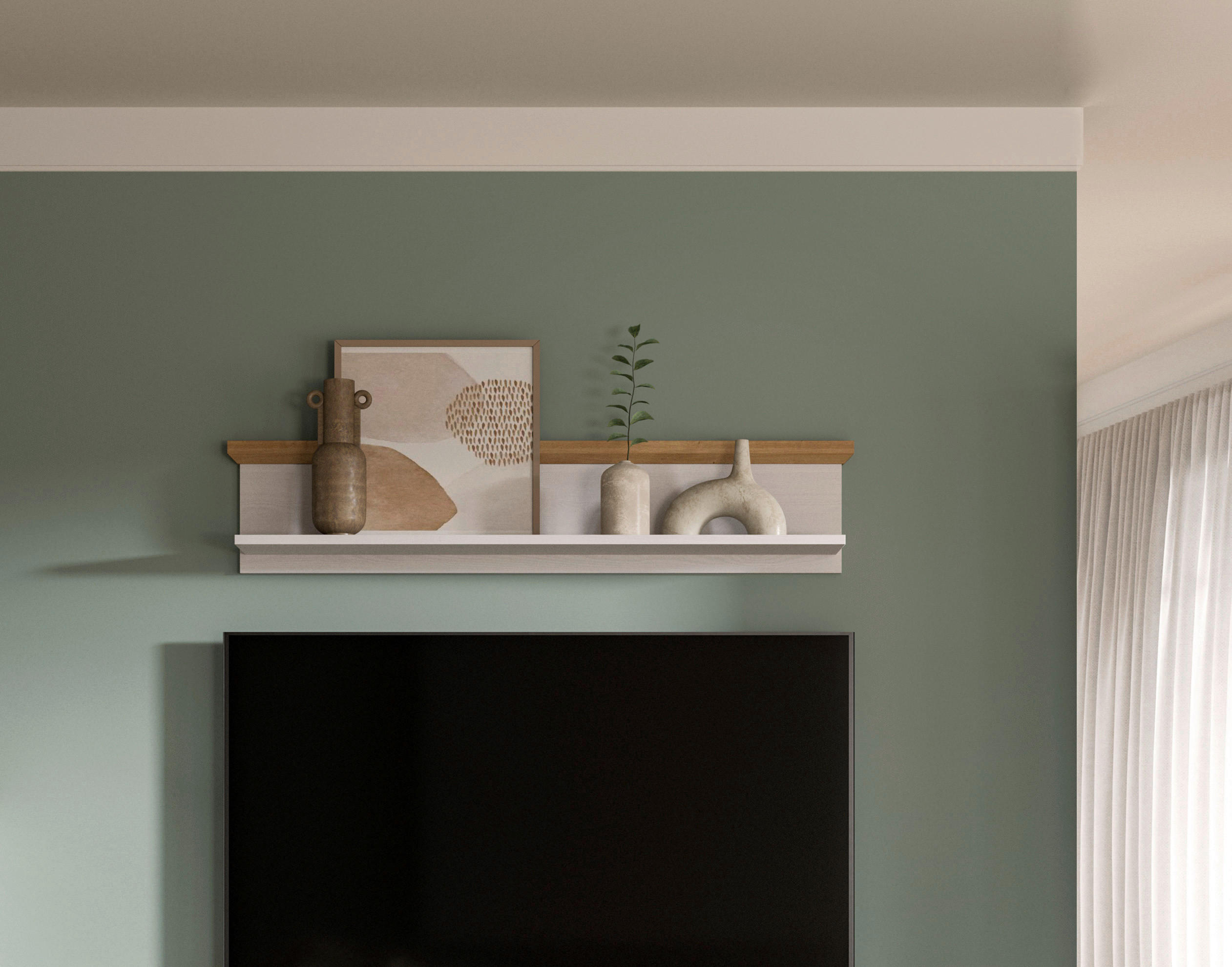 Wandboard VERONA Lärche Nachbildung Eiche Nachbildung B/H/T: ca. 110x23x18 cm VERONA - Eiche/Lärche (110,00/23,00/18,00cm) - xonox.home