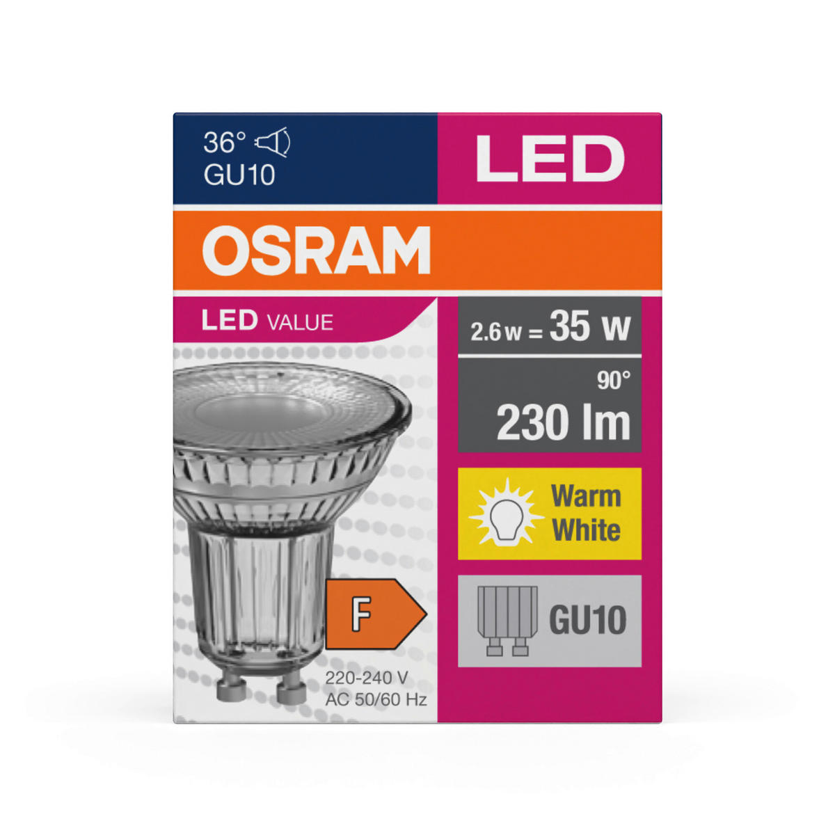 OSRAM Reflektorlampe AC45691 GU10 AC45691 - OSRAM