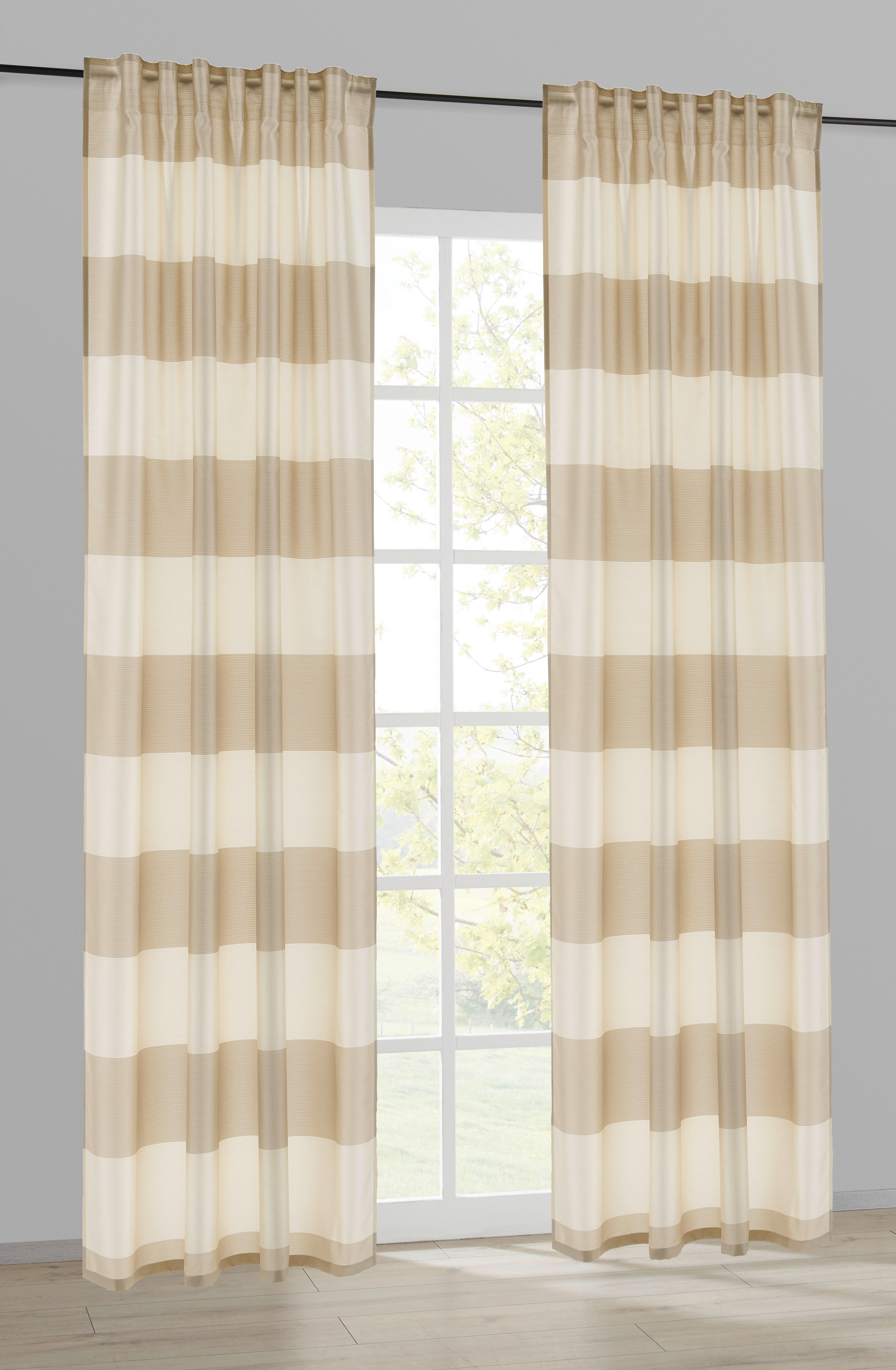 POCOline Kombivorhang Merle champagner B/L: ca. 140x245 cm Merle - braun/champagner (140,00/245,00cm) - POCOline
