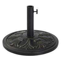 Outsunny Sonnenschirmständer bronze Metall B/H/L/D: ca. 48x34x48x48 cm Sonnenschirmständer - bronze (48,00/48,00/34,00cm) - Outsunny