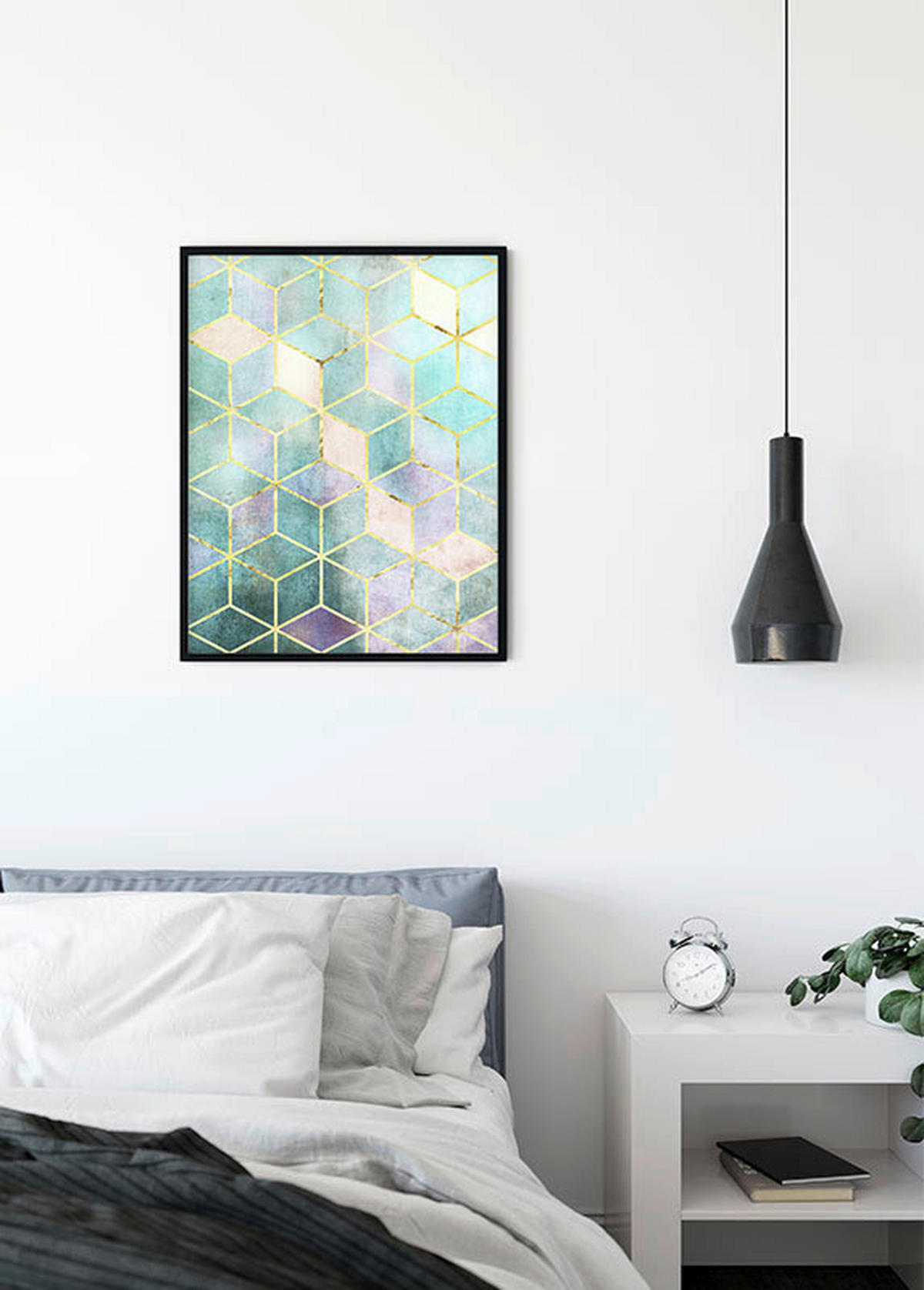 Komar Poster Mosaik Verde Abstrakt B/L: ca. 40x50 cm Mosaik Verde - (40,00/50,00cm) - Komar