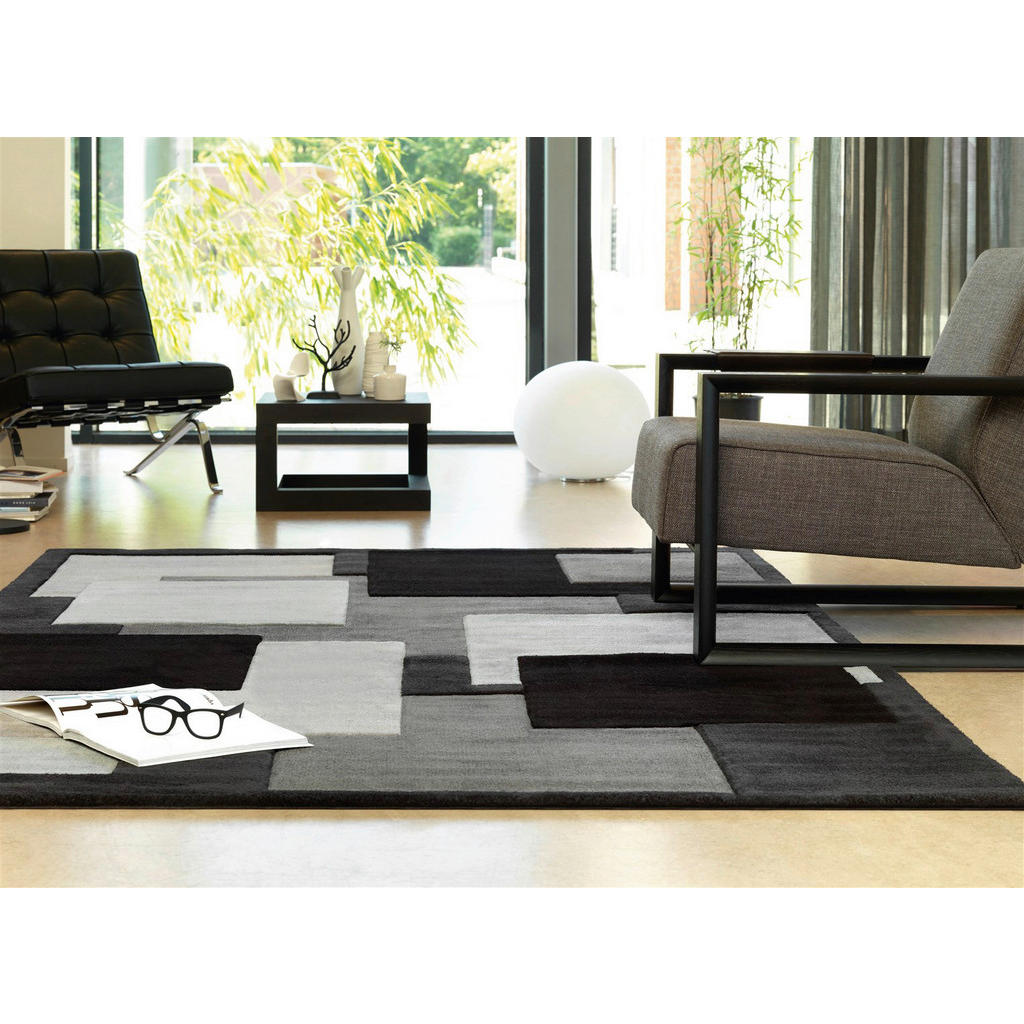 Thumbnail - Arte Espina Kurzflorteppich Cool 646 schwarz B/L: ca. 70x140 cm