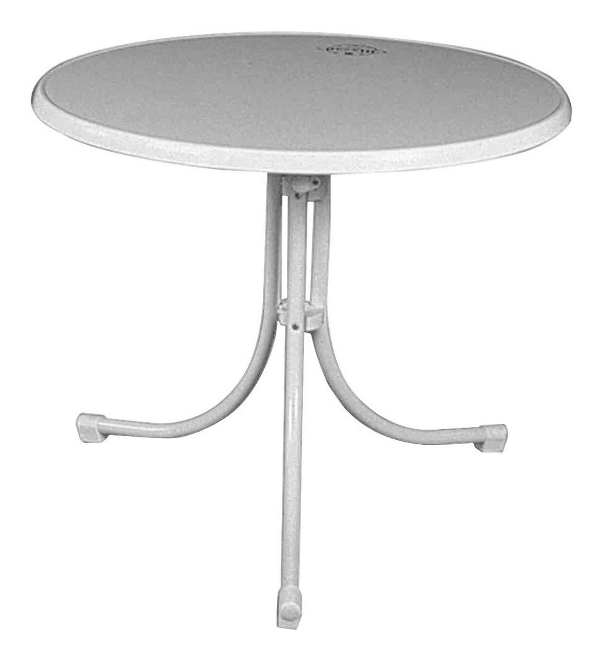 MFG Klapptisch Boulevard weiß Stahl B/H/L: ca. 85x70x85 cm Boulevard - weiß (85,00/85,00/70,00cm) - MFG