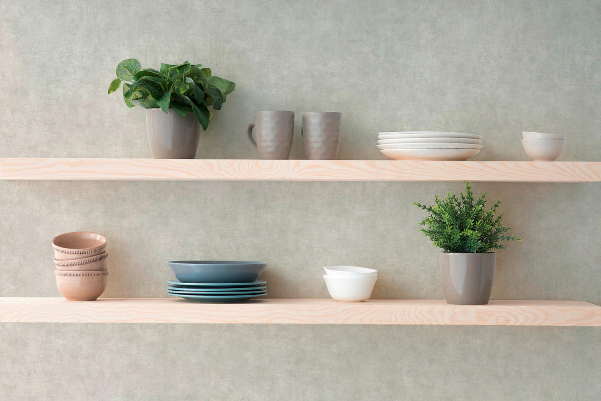 A.S.Creation Vliestapete grau B/H/D: ca. 53x1005x8,6 cm Vliestapete - grau (8,60/1005,00cm) - A.S.Creation