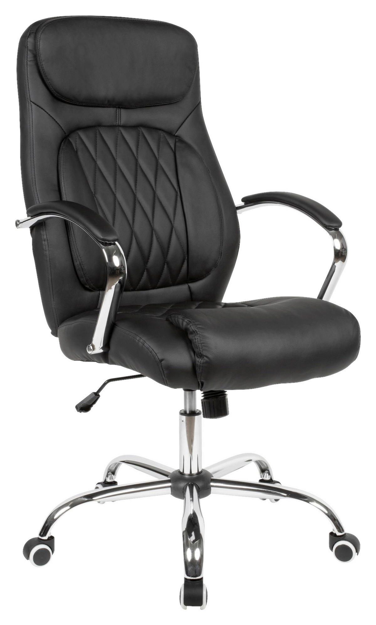 Drehstuhl schwarz Bürostuhl - schwarz (70,00/123,00/70,00cm) - Amstyle