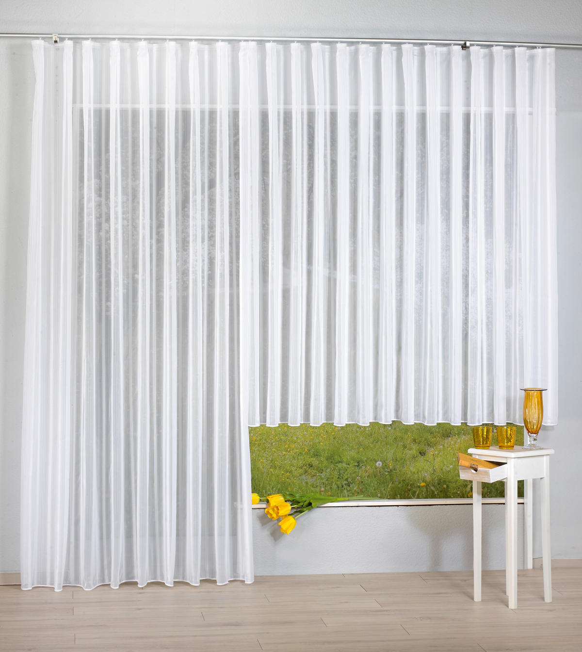 Fertigstore Finnesse weiß B/L: ca. 300x175 cm Finnesse - weiß (300,00/175,00cm) - POCOline
