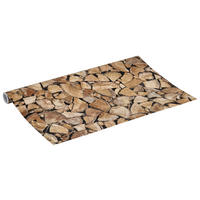 d-c-fix Dekofolie Feuerholz Feuerholz Feuerholz braun B/L: ca. 45x200 cm Feuerholz - braun (45,00/200,00cm) - d-c-fix
