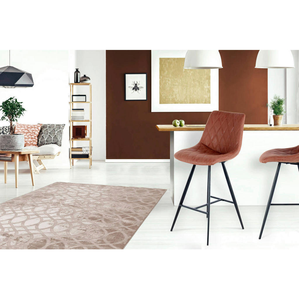 Thumbnail - Barhocker Frances 400 2er braun Kunstleder B/H/T: ca. 47,5x107x57,5 cm