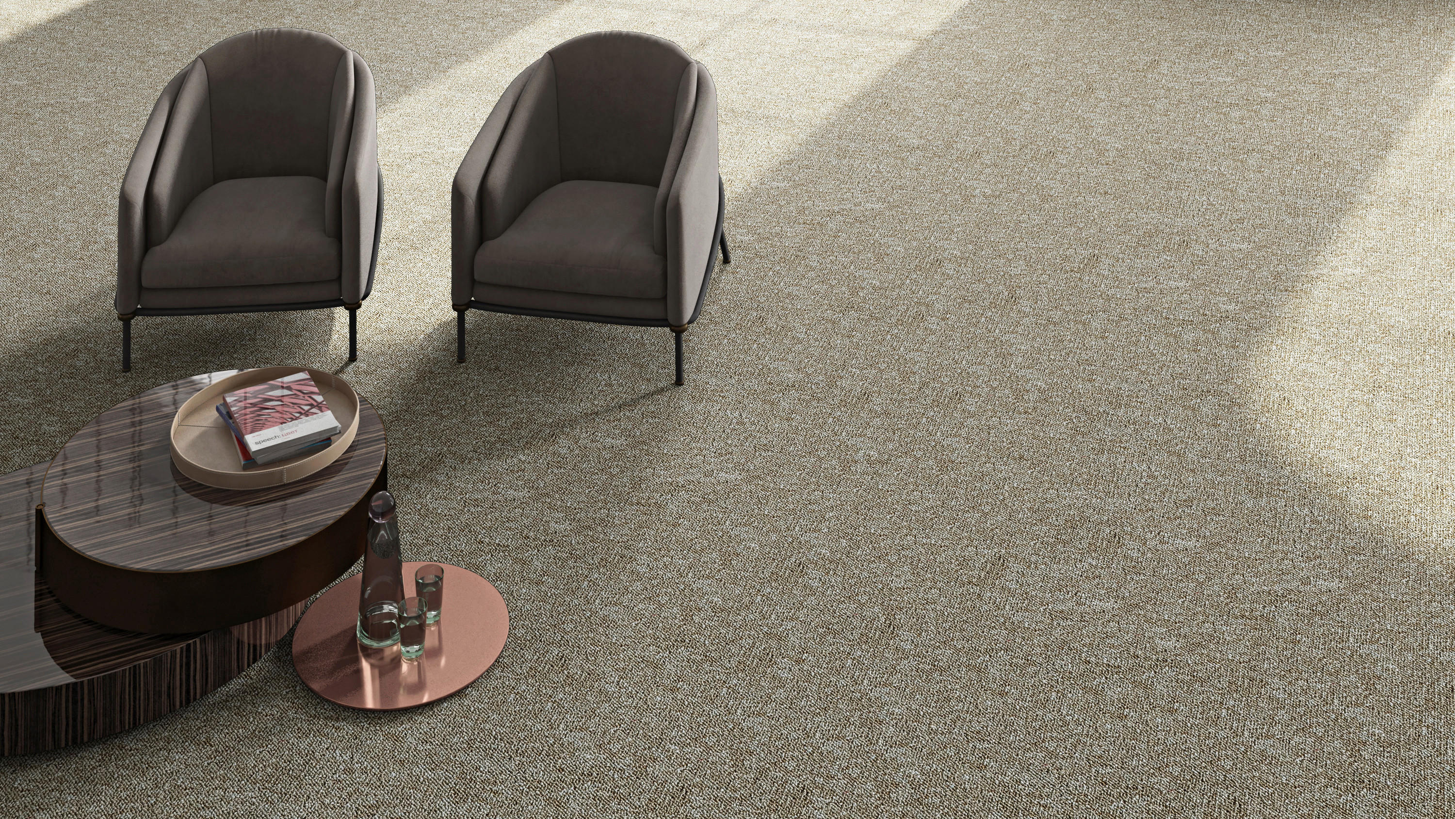 Teppichfliese Sierra beige B/L: ca. 50x50 cm pro Stück Sierra - beige (50,00/50,00cm)