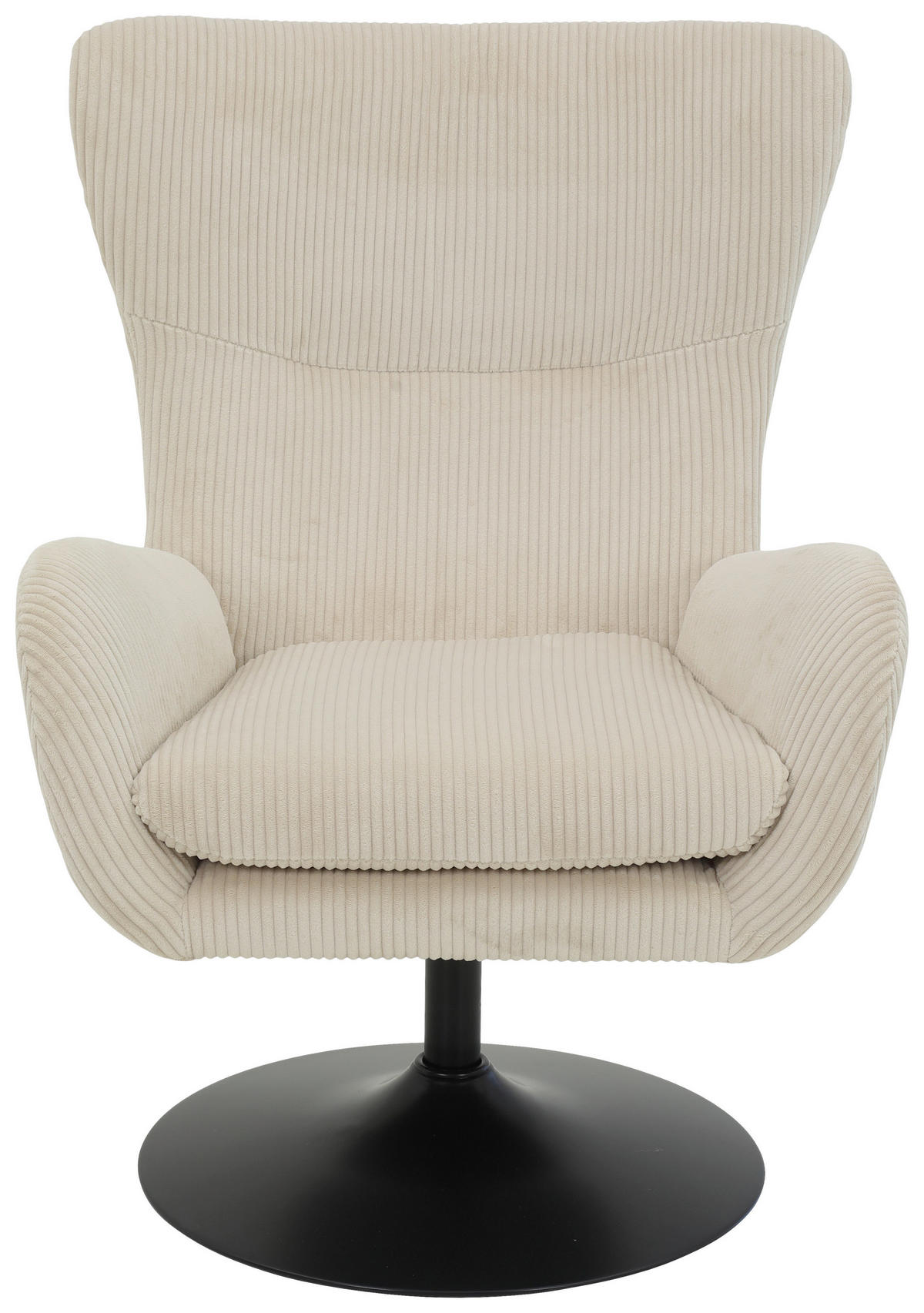 Sessel Samos beige Microfaser B/H/T: ca. 72x96x81 cm Samos - beige/schwarz (72,00/96,00/81,00cm)