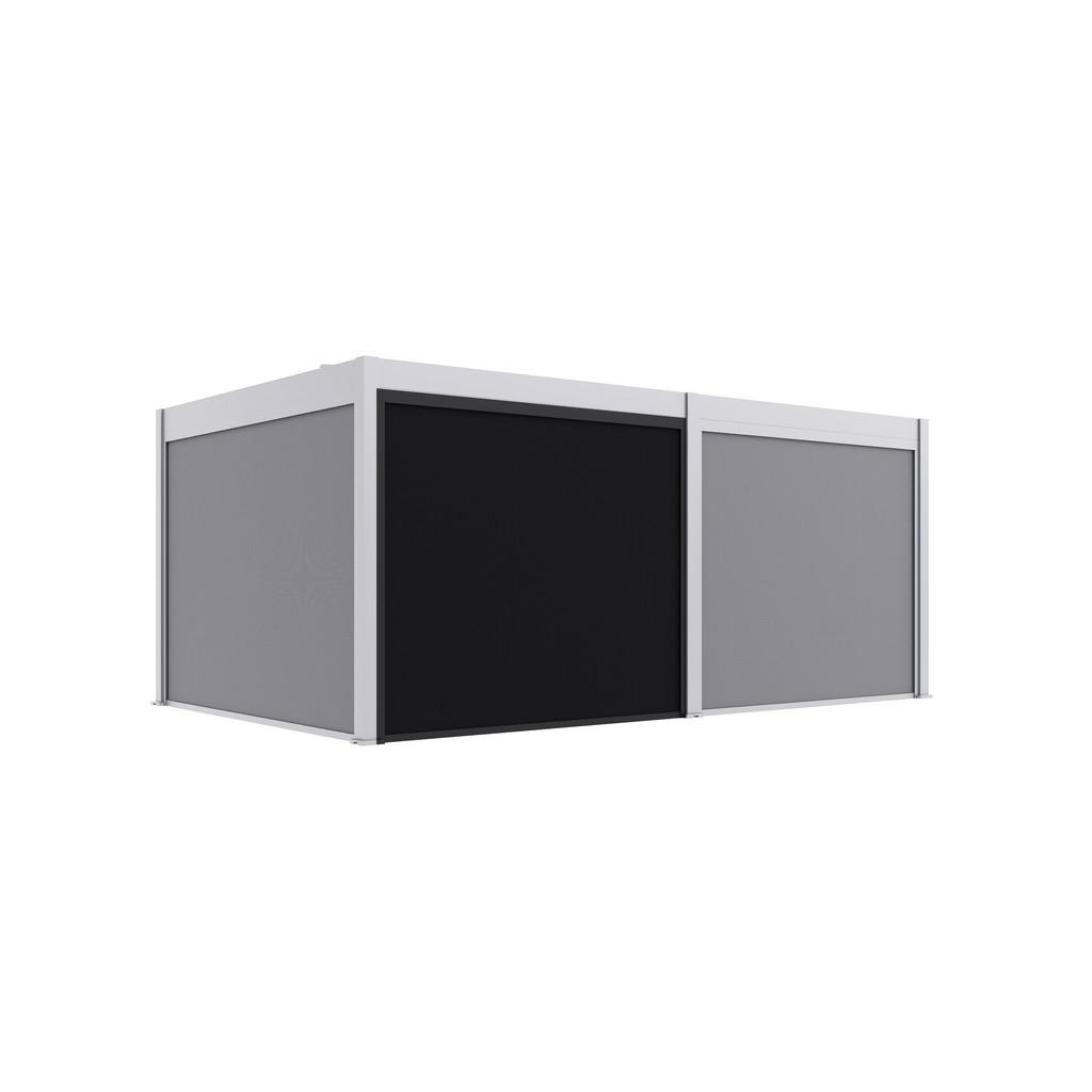 Thumbnail - Paragon Outdoor Seitenteil für Pergola Grand Tuscan grau Kunststoff B/H: ca. 279x237 cm