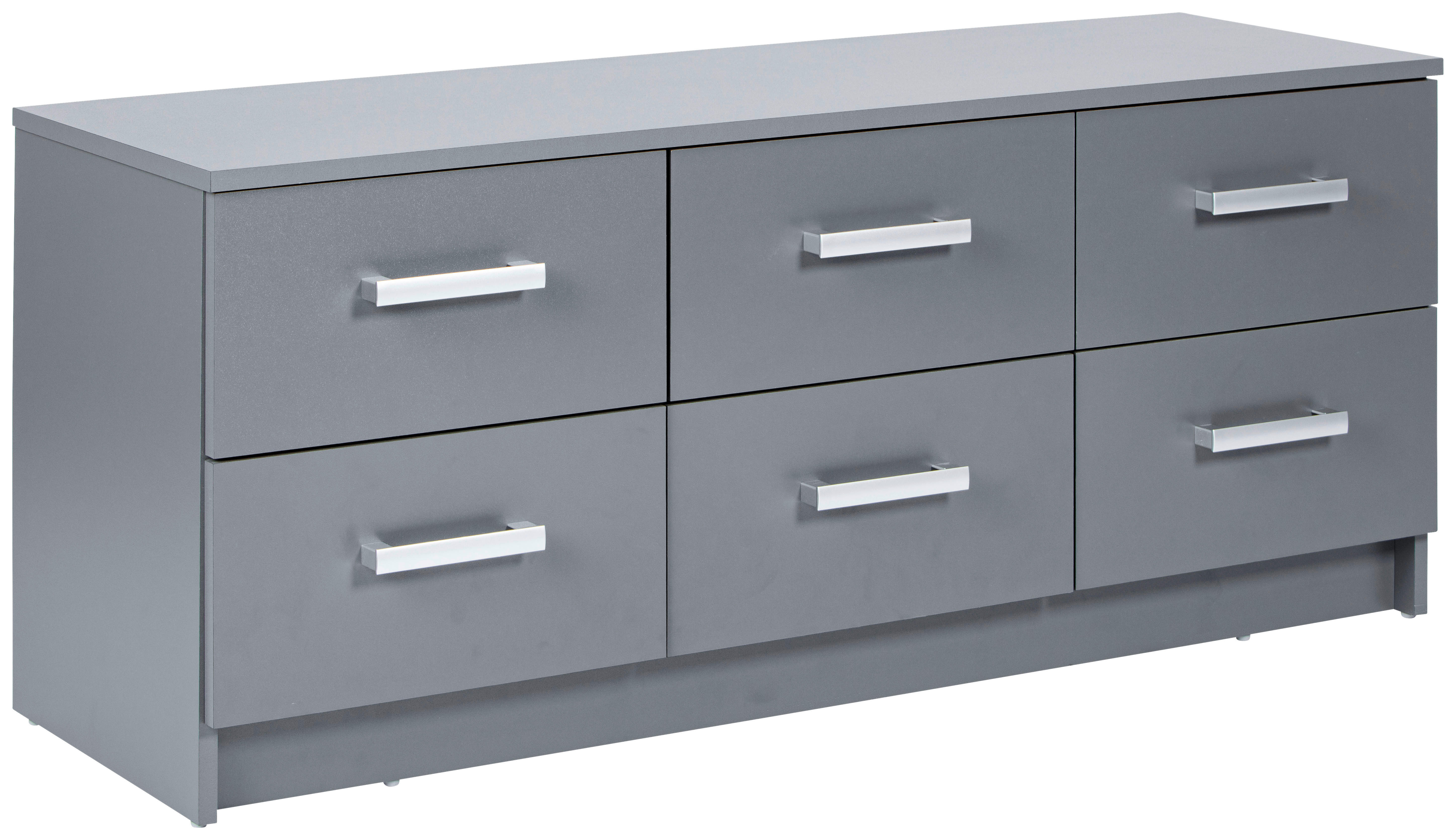 Kommode Elenzio Grafitgrau Optik B/H/T: ca. 121,8x50,8x40 cm Elenzio - (121,80/50,80/40,00cm) - Inter Link