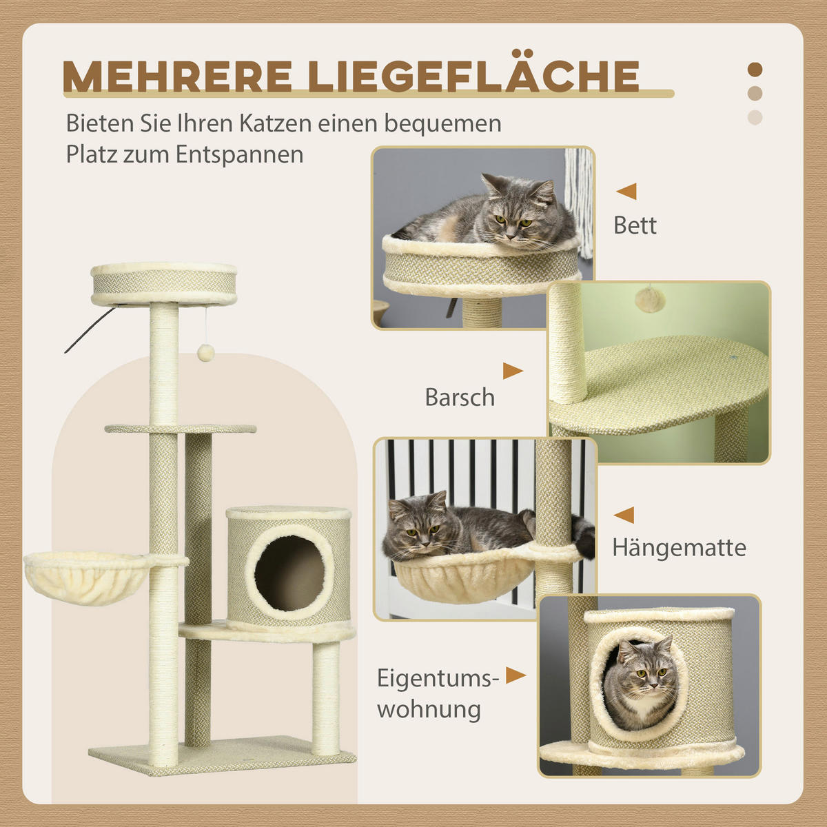 PawHut Kratzbaum Kratzbaum - PawHut