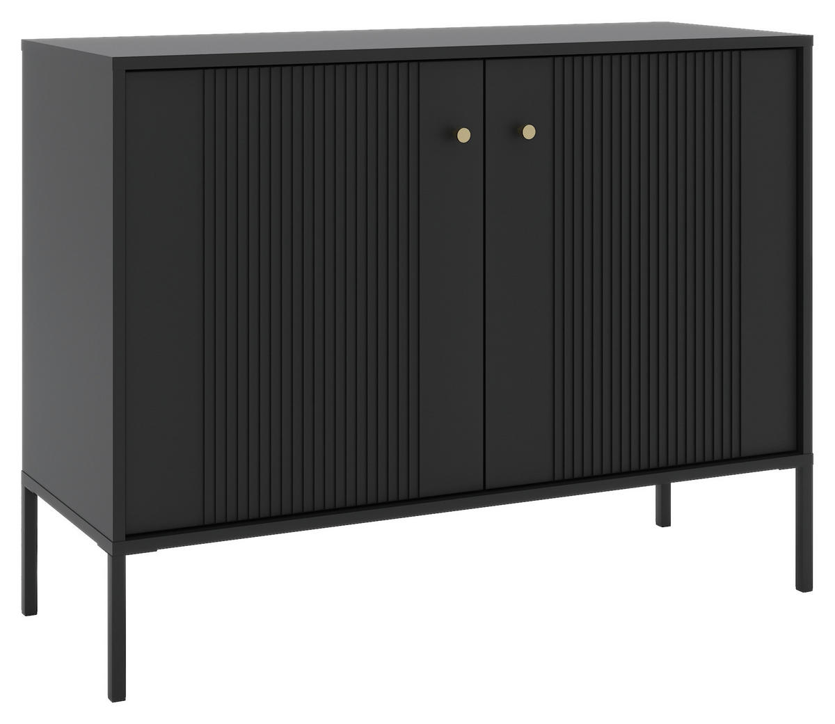 Kommode ISEO schwarz B/H/T: ca. 104,5x79x39 cm ISEO - schwarz (104,50/79,00/39,00cm) - WIPMEB