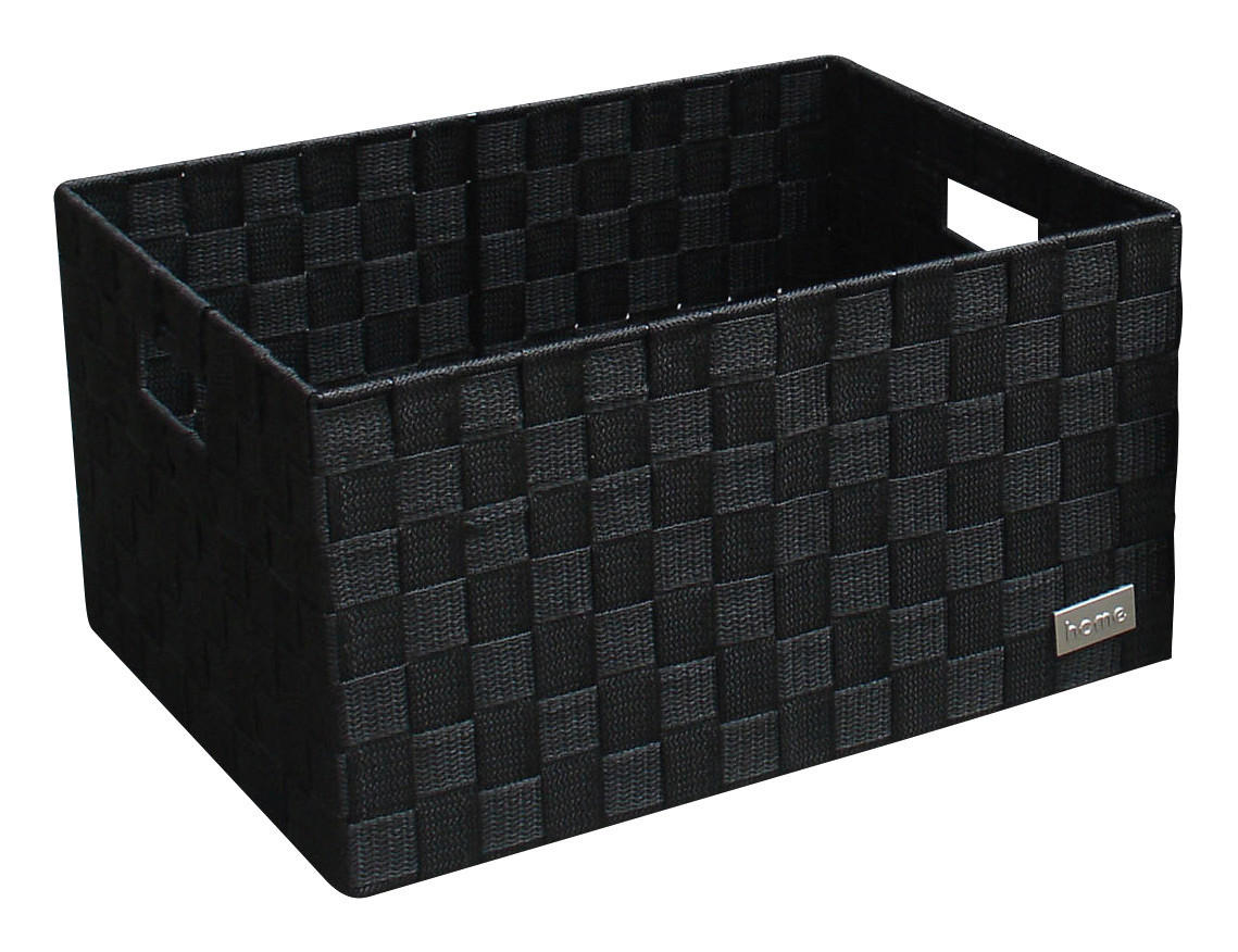 POCOline Aufbewahrungskorb schwarz Nylon B/H/L: ca. 20x28x38 cm Korb_Nina_XL schwarz - schwarz (38,00/20,00/28,00cm) - POCOline
