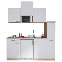 Respekta Küchenblock Economy weiß B/H/T: ca. 180x200x60 cm Economy - Eiche/weiß (180,00/200,00/60,00cm) - Respekta