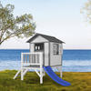 AXI Spielhaus Lodge XL grau B/H/T: ca. 240x189x167 cm Lodge XL - blau/weiß (240,00/189,00/167,00cm) - AXI