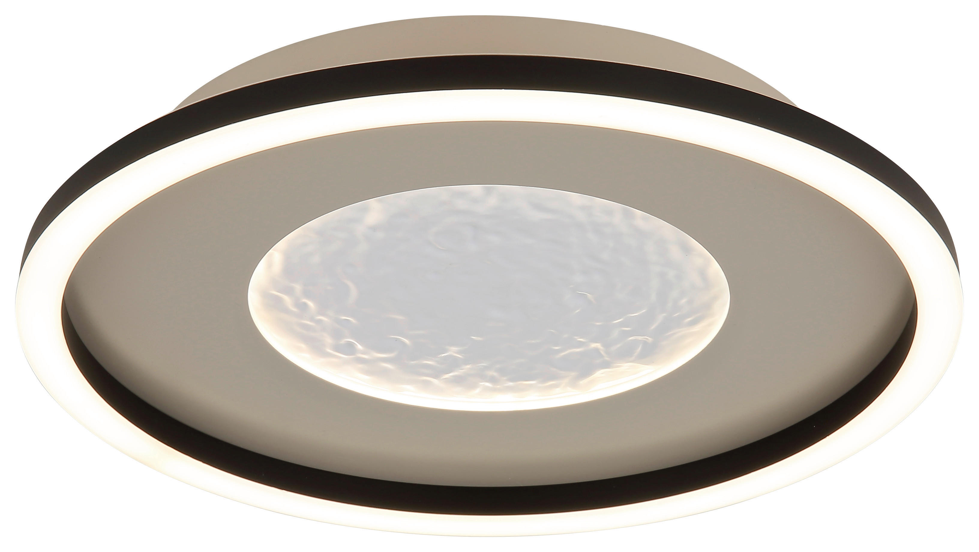 GLOBO LED-Deckenleuchte WILEY 48904-24 schwarz weiß Acryl Metall H/D: ca. 5,7x33 cm 1 Brennstellen WILEY - weiß/schwarz (33,00/5,70cm) - GLOBO
