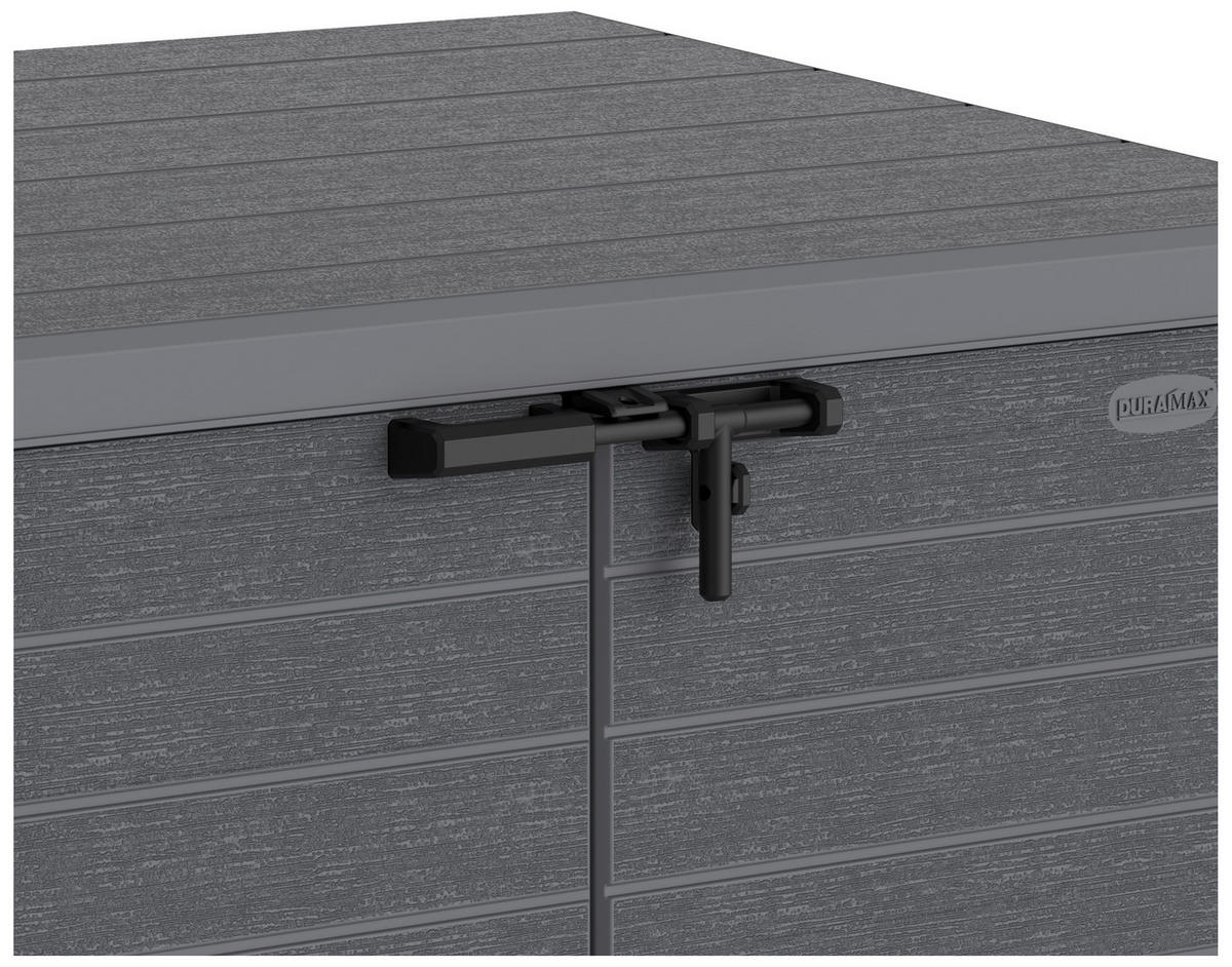 VCM Mülltonnenbox 2er StoreAway grau Kunststoff B/H/L: ca. 145x125x83 cm StoreAway - grau (83,00/145,00/125,00cm) - VCM