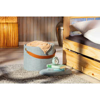 Inter Link Hocker Dilia dunkelgrau MDF B/H/T: ca. 42x36x30 cm Dilia - dunkelgrau (42,00/36,00/30,00cm) - Inter Link