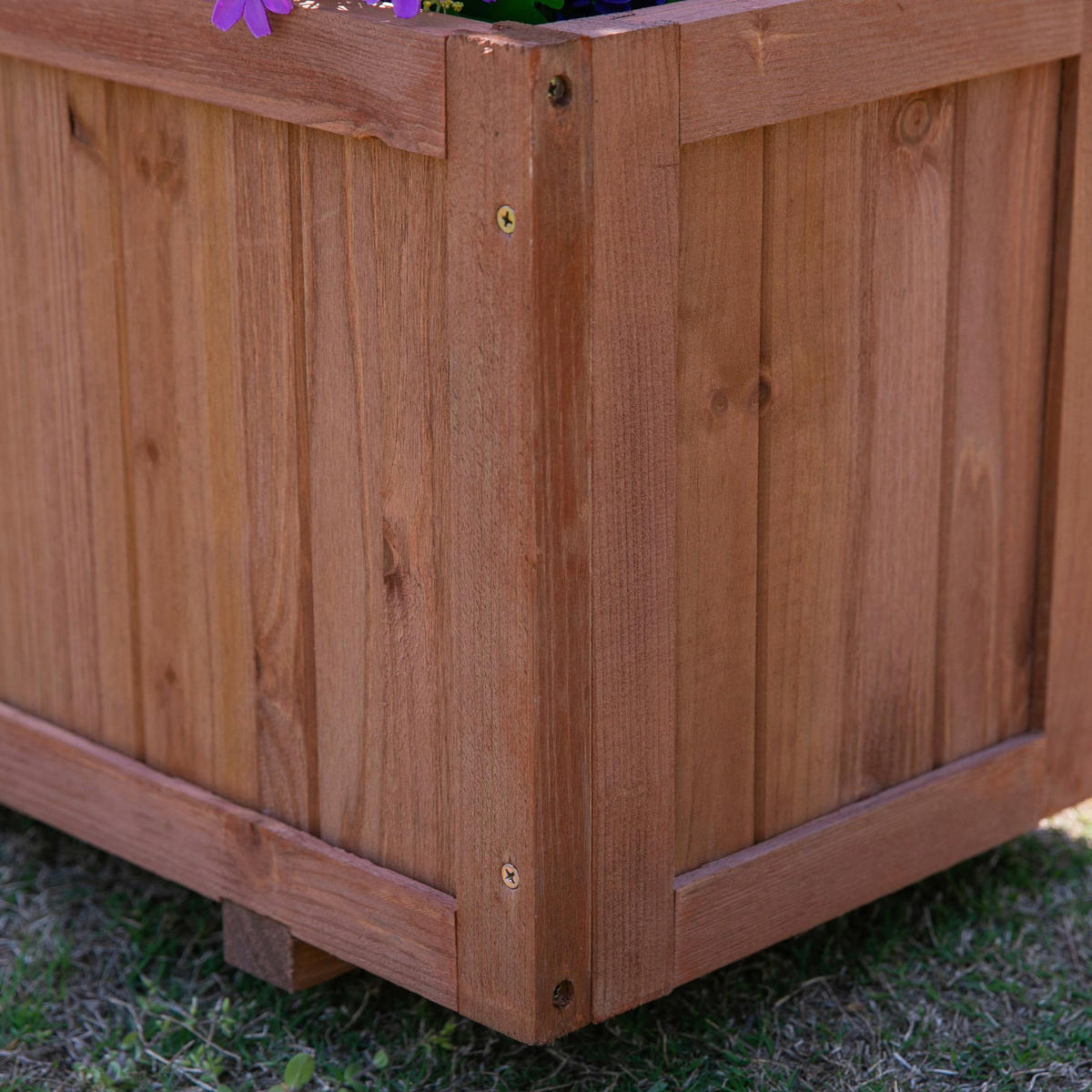 Outsunny Pflanzkasten Holz B/H/L: ca. 25x27x67 cm Pflanzkasten 845-127 - (67,00/25,00/27,00cm) - Outsunny
