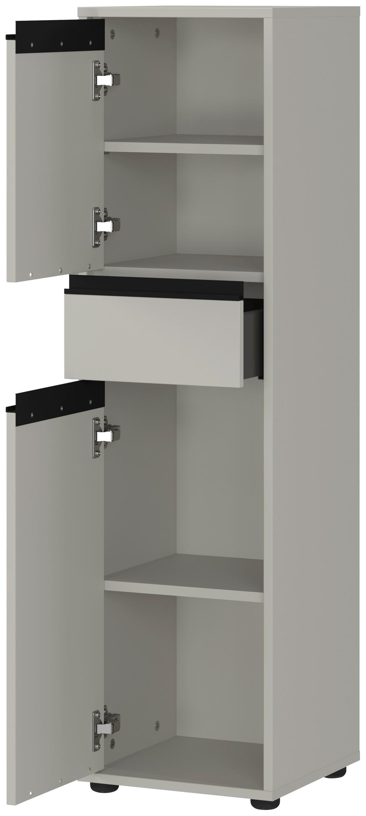 Schrank 2201-186 steingrau B/H/T: ca. 33x121x34 cm 2201-186 - steingrau (33,00/121,00/34,00cm) - Germania
