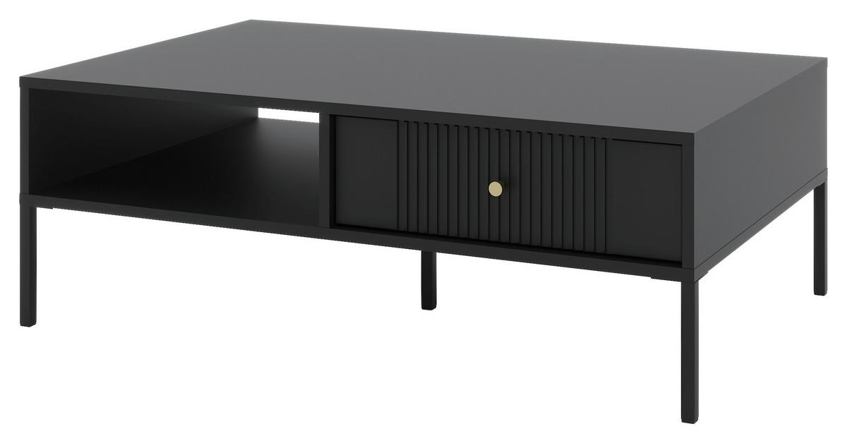 Couchtisch ISEO schwarz B/H/T: ca. 104x37x68 cm ISEO - schwarz (104,00/37,00/68,00cm) - WIPMEB
