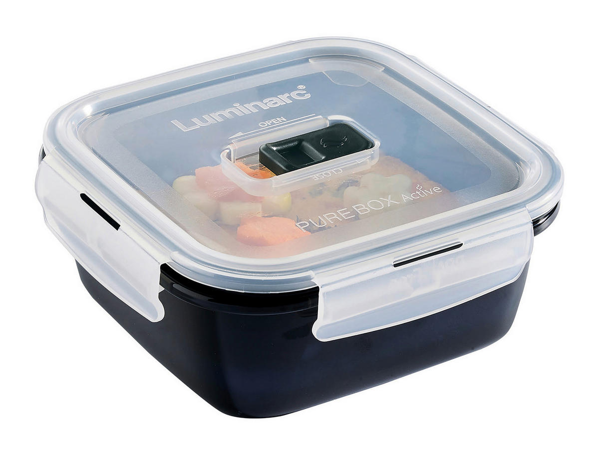 CreaTable Frischhaltedosenset Black Box schwarz Black Box - schwarz - CreaTable