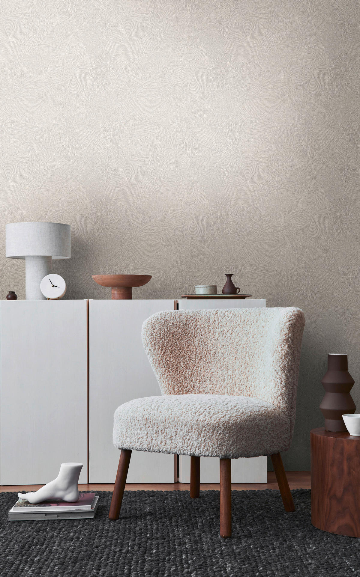 A.S.Création Vliestapete grau weiß B/H/D: ca. 53x1005x9,2 cm Vliestapete - weiß/grau (9,20/1005,00cm) - A.S.Creation