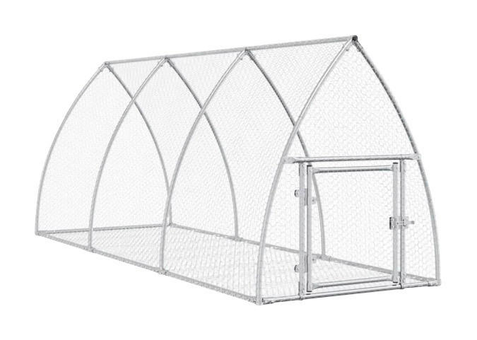 vidaXL Hasenstall Hasenstall - silber (105,00cm) - vidaXL