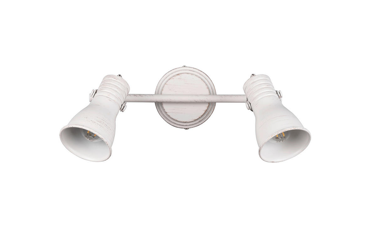 TRIO Strahler STEAM 813400227 weiß Metall B/H/T: ca. 30x22x10 cm E14 2 Brennstellen Steam - weiß (30,00/22,00/10,00cm) - Trio